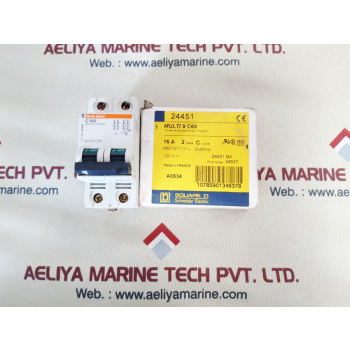 Merlin gerin multi9 c60 c16a 24451 2pole circuit breaker