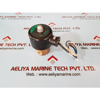 Ckd ho-03-215 2-way brass solenoid valve 110v 50/60hz