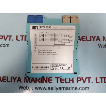 Measurement Mtl5533 Pwr Safety Barrier Vibration Transducer Interface