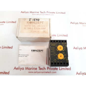 Kuhnke Ki 1540.2 Current Monitoring Relay 6A/250V Ac
